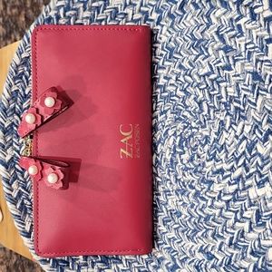 Zac Posen dual zip wallet